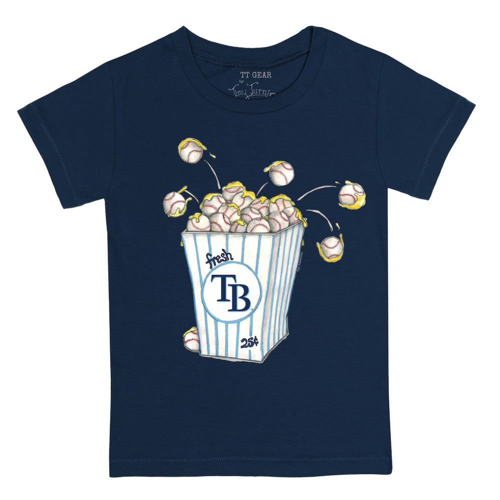 Navy Tampa Bay Rays Tiny Turnip Youth Popcorn T-Shirt