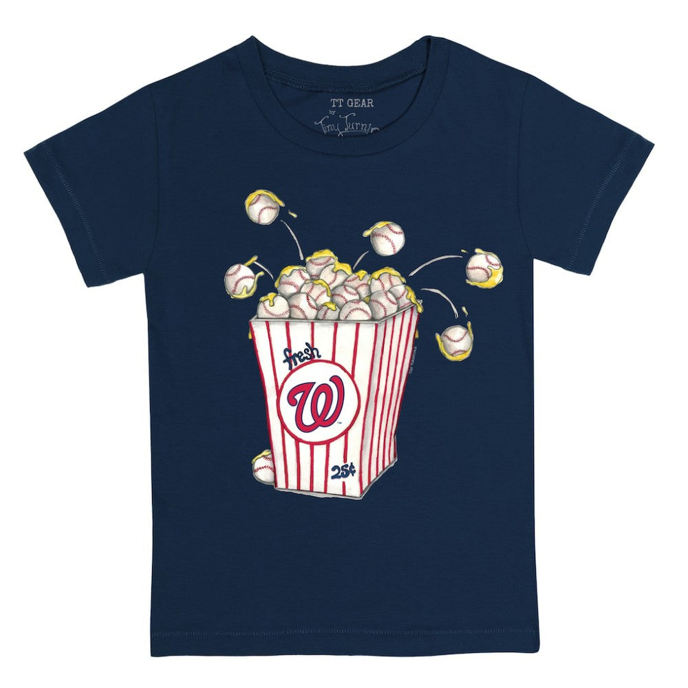 Navy Washington Nationals Tiny Turnip Youth Popcorn T-Shirt