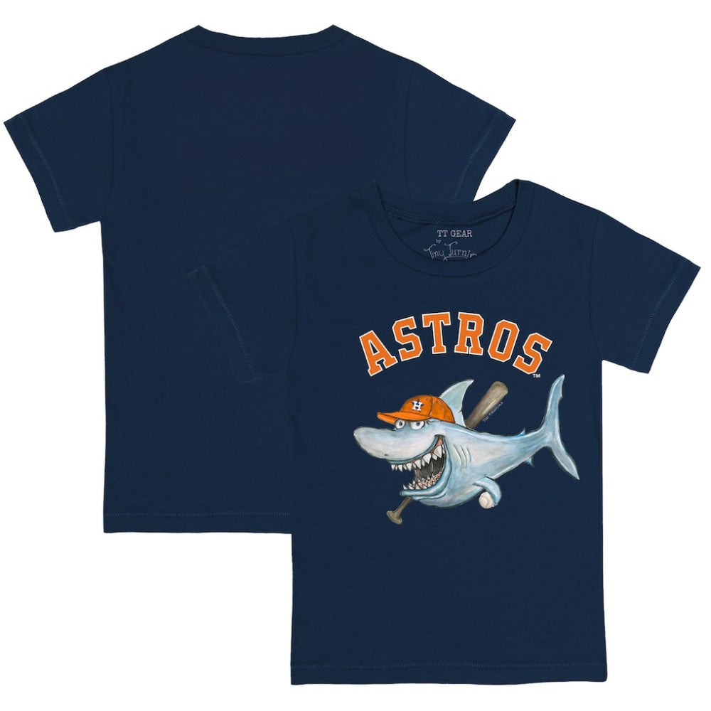 Navy Houston Astros Tiny Turnip Youth Shark T-Shirt