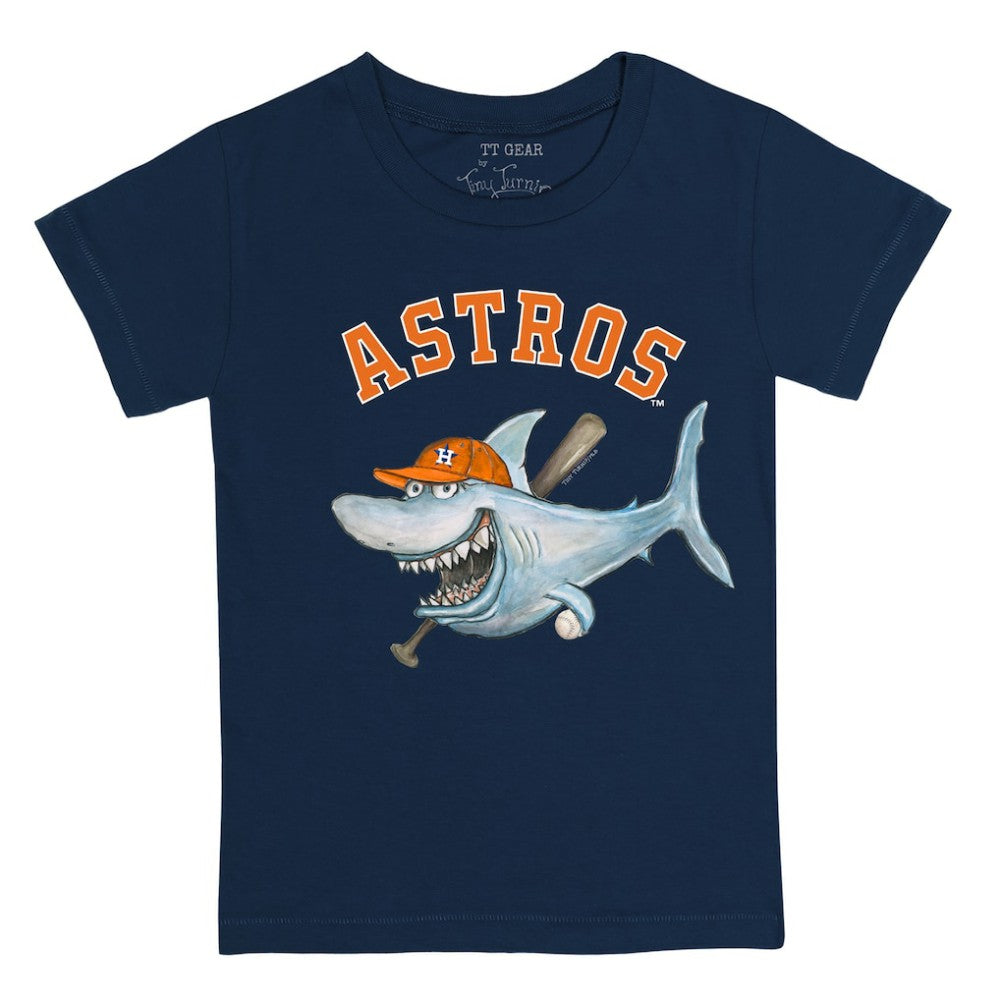 Navy Houston Astros Tiny Turnip Youth Shark T-Shirt