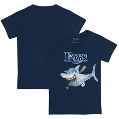 Navy Tampa Bay Rays Tiny Turnip Youth Shark T-Shirt
