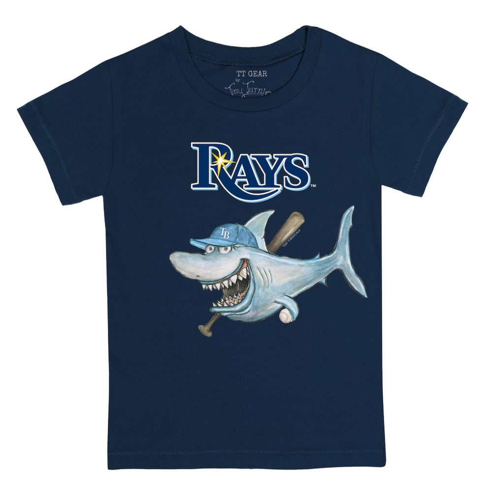 Navy Tampa Bay Rays Tiny Turnip Youth Shark T-Shirt