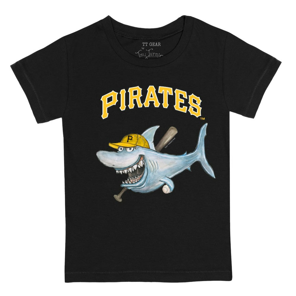 Black Pittsburgh Pirates Tiny Turnip Youth Shark T-Shirt