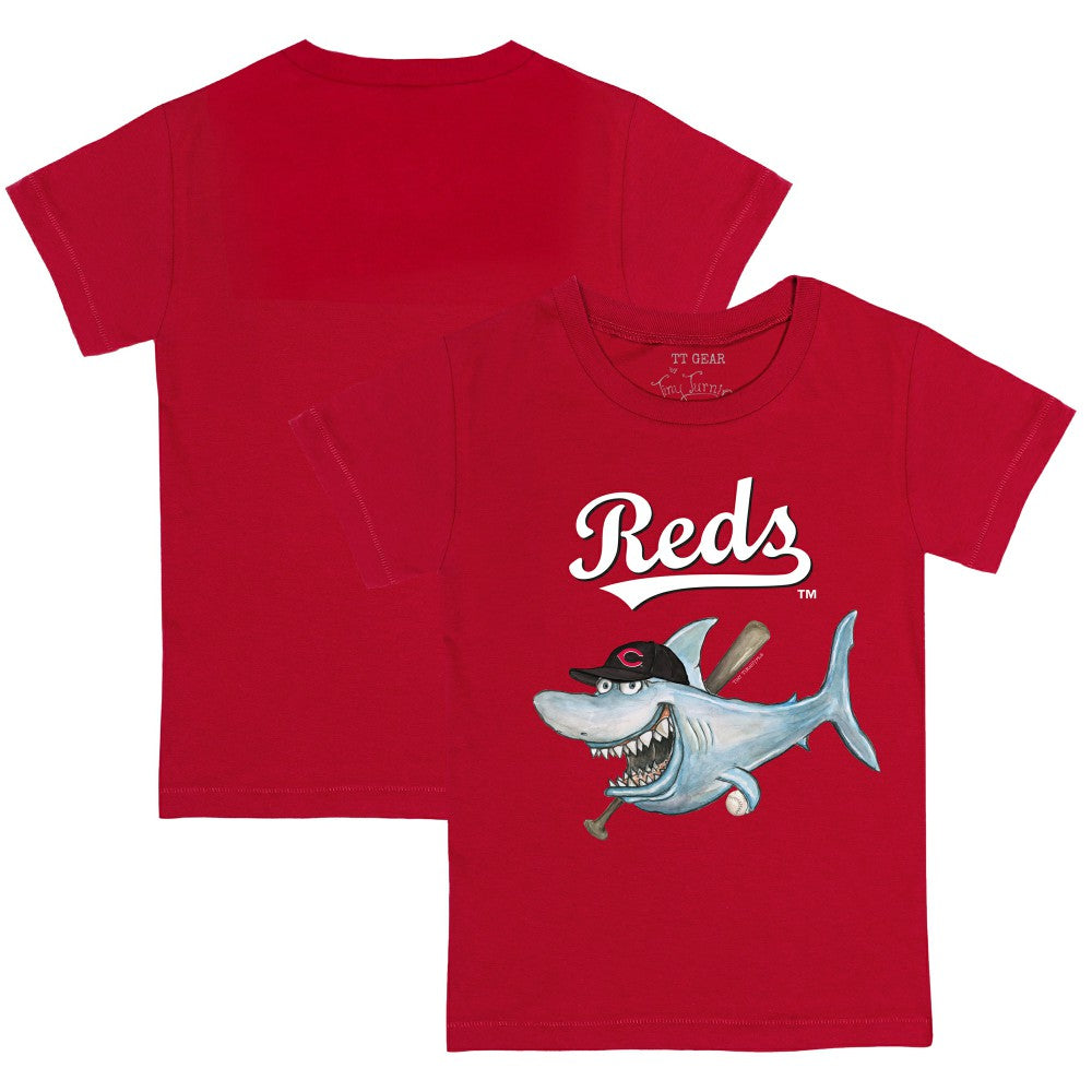 Red Cincinnati Reds Tiny Turnip Youth Shark T-Shirt