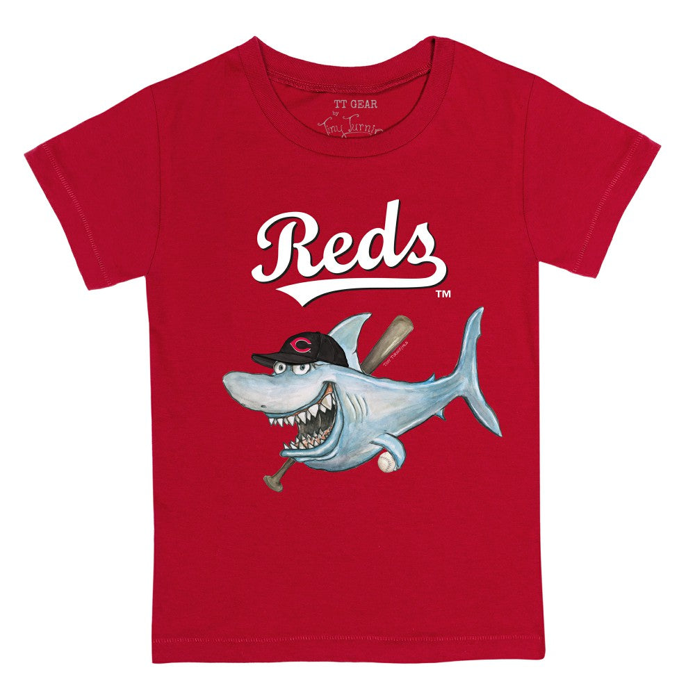 Red Cincinnati Reds Tiny Turnip Youth Shark T-Shirt