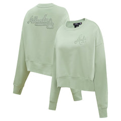 Green Atlanta Braves Pro Standard Women's Fleece Pullover Sweatshirt