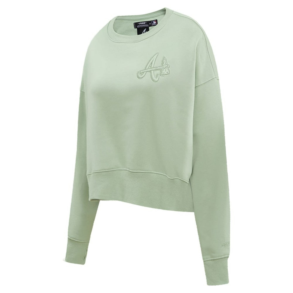 Green Atlanta Braves Pro Standard Women's Fleece Pullover Sweatshirt