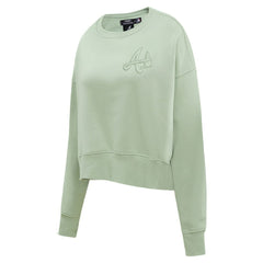 Green Atlanta Braves Pro Standard Women's Fleece Pullover Sweatshirt