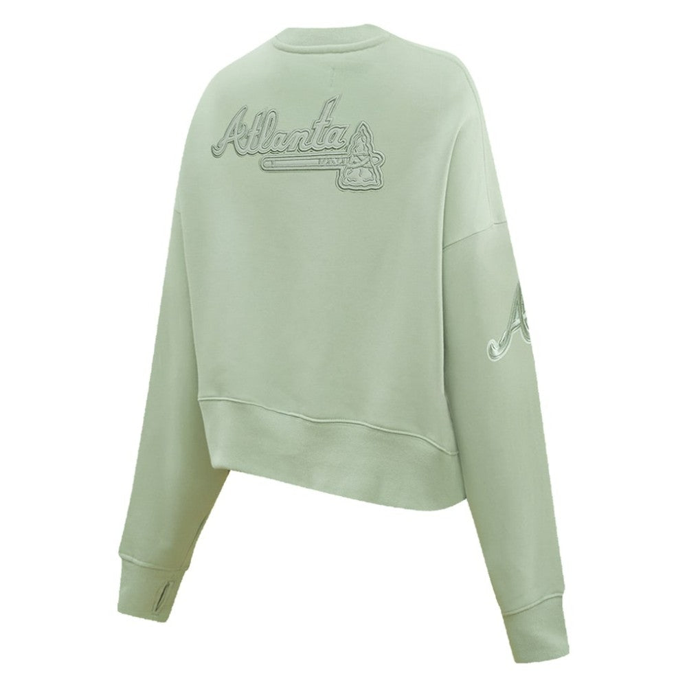 Green Atlanta Braves Pro Standard Women's Fleece Pullover Sweatshirt