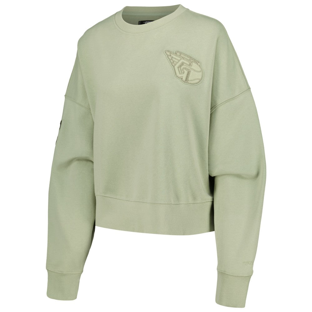 Green Cleveland Guardians Pro Standard Women's Fleece Pullover Sweatshirt