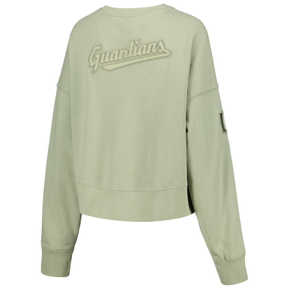 Green Cleveland Guardians Pro Standard Women's Fleece Pullover Sweatshirt