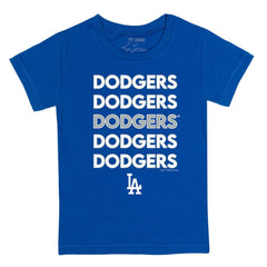 Royal Los Angeles Dodgers Tiny Turnip Youth Stacked T-Shirt