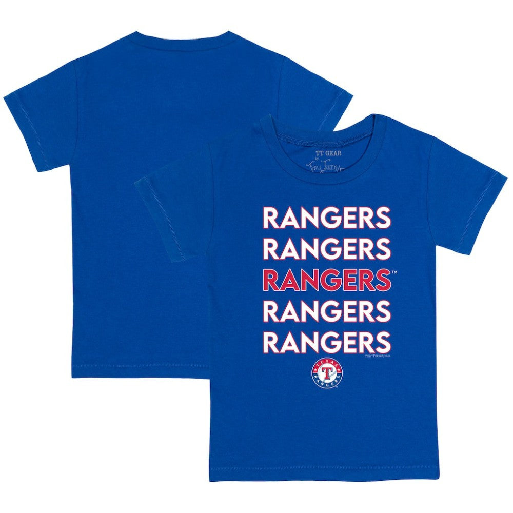 Royal Texas Rangers Tiny Turnip Youth Stacked T-Shirt