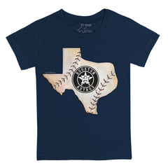 Navy Houston Astros Tiny Turnip Youth State Outline T-Shirt