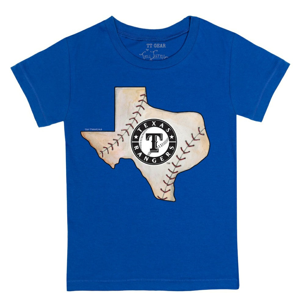 Royal Texas Rangers Tiny Turnip Youth State Outline T-Shirt