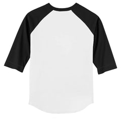 White/Black San Francisco Giants Tiny Turnip Youth State Outline 3/4-Sleeve Raglan T-Shirt