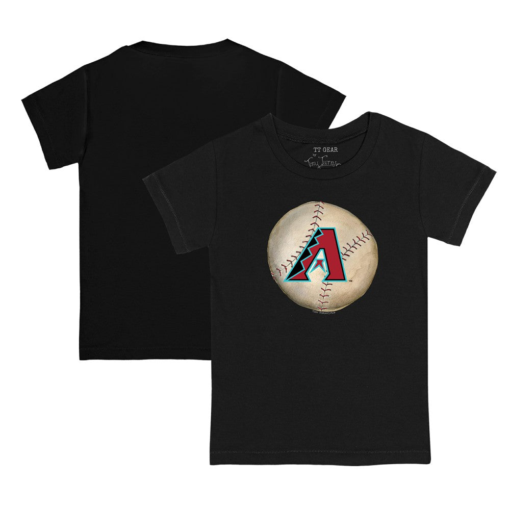 Black Arizona Diamondbacks Tiny Turnip Youth Stitched Baseball T-Shirt