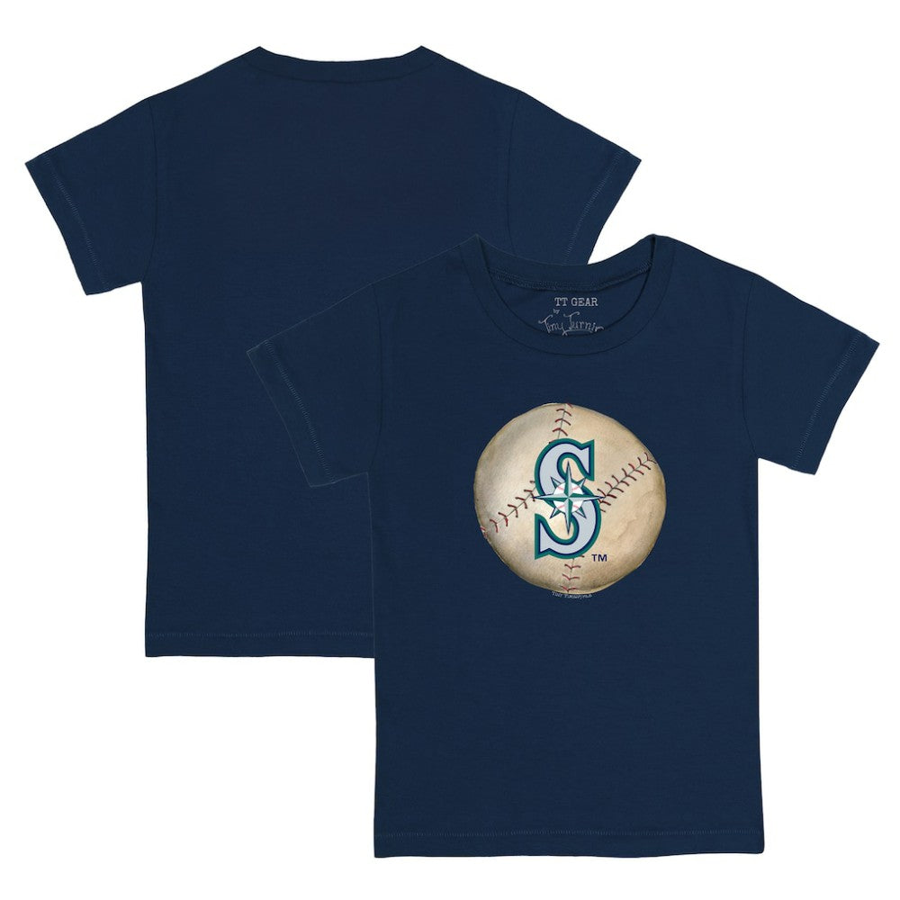 Navy Seattle Mariners Tiny Turnip Youth Stitched Baseball T-Shirt