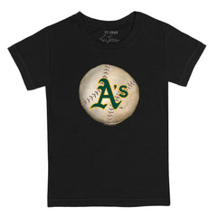 Black Athletics Tiny Turnip Youth Stitched Baseball T-Shirt