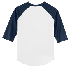 White/Navy Seattle Mariners Tiny Turnip Youth Stitched Baseball 3/4-Sleeve Raglan T-Shirt