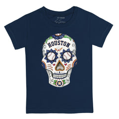 Navy Houston Astros Tiny Turnip Youth Sugar Skull T-Shirt
