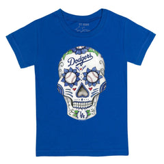 Royal Los Angeles Dodgers Tiny Turnip Youth Sugar Skull T-Shirt