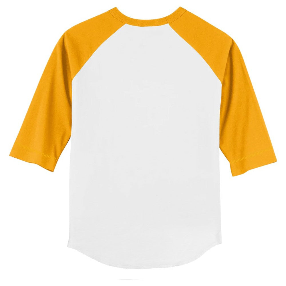 White/Gold San Diego Padres Tiny Turnip Youth Sugar Skull 3/4-Sleeve Raglan T-Shirt