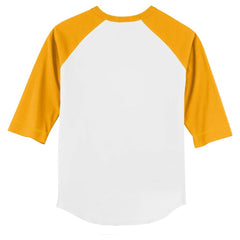 White/Gold San Diego Padres Tiny Turnip Youth Sugar Skull 3/4-Sleeve Raglan T-Shirt