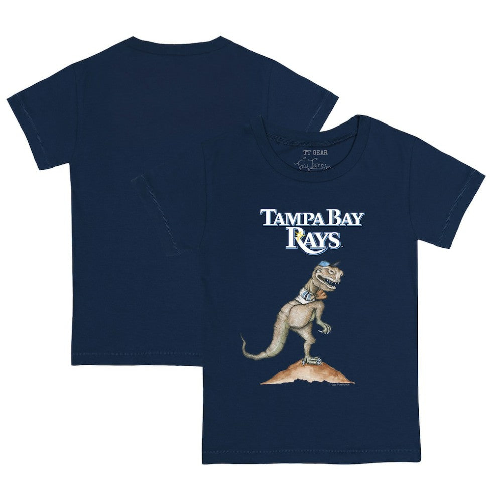 Navy Tampa Bay Rays Tiny Turnip Youth TT Rex T-Shirt
