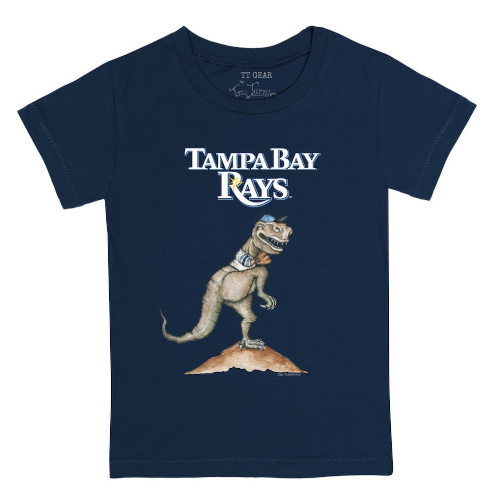 Navy Tampa Bay Rays Tiny Turnip Youth TT Rex T-Shirt