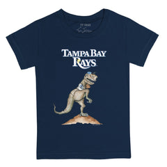 Navy Tampa Bay Rays Tiny Turnip Youth TT Rex T-Shirt