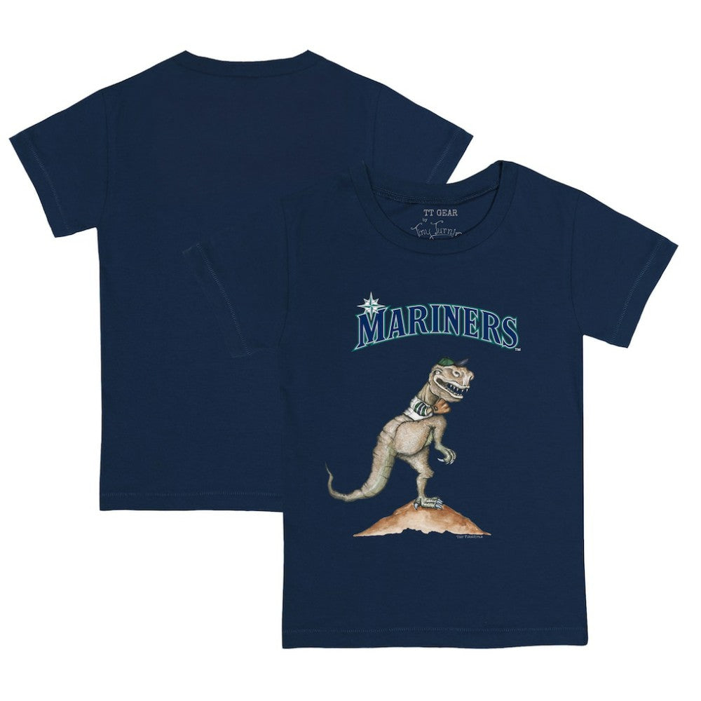 Navy Seattle Mariners Tiny Turnip Youth TT Rex T-Shirt