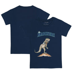 Navy Seattle Mariners Tiny Turnip Youth TT Rex T-Shirt