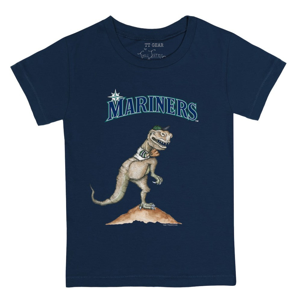 Navy Seattle Mariners Tiny Turnip Youth TT Rex T-Shirt