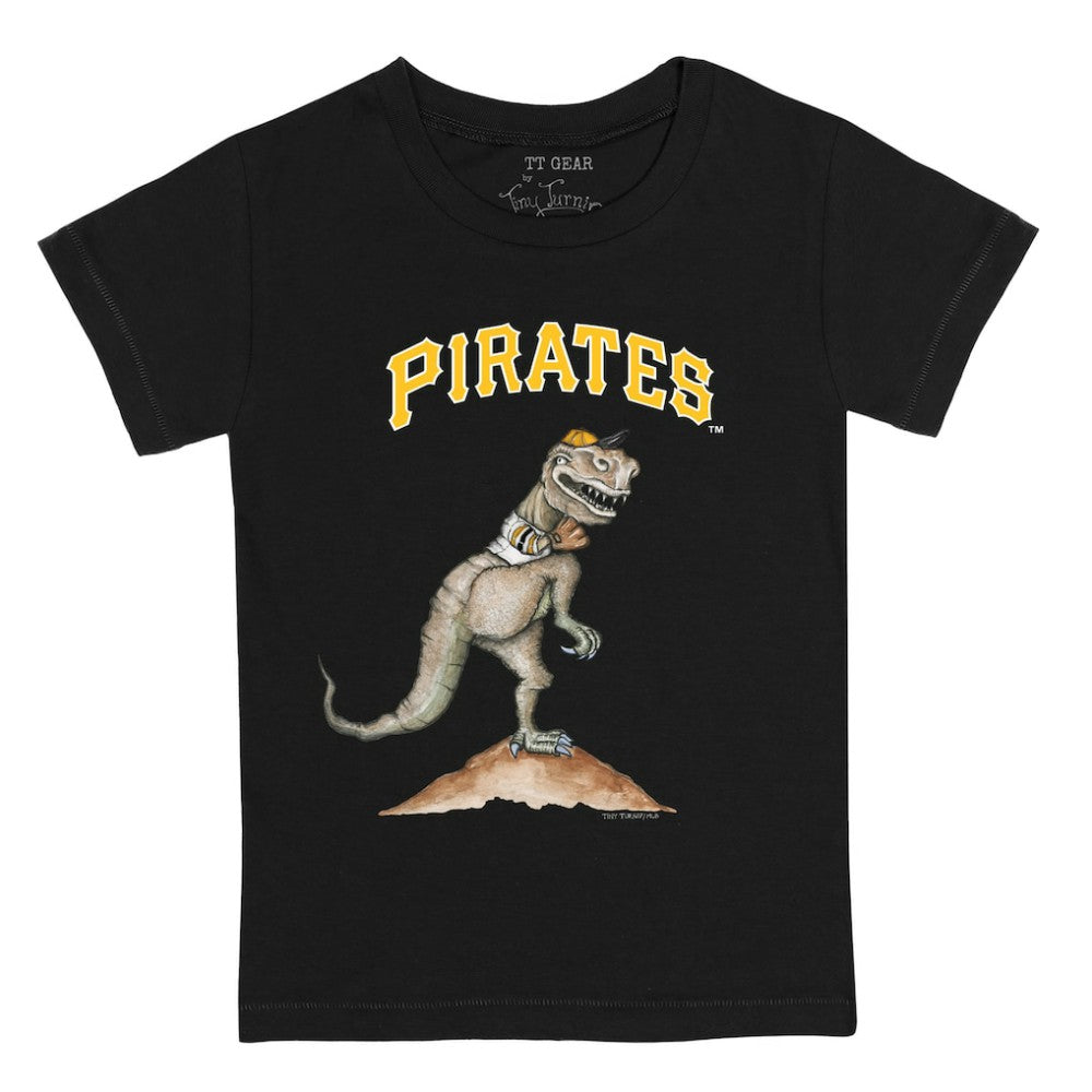 Black Pittsburgh Pirates Tiny Turnip Youth TT Rex T-Shirt