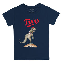 Navy Minnesota Twins Tiny Turnip Youth TT Rex T-Shirt