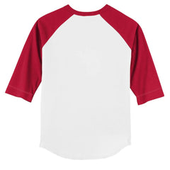 White/Red Boston Red Sox Tiny Turnip Youth TT Rex 3/4-Sleeve Raglan T-Shirt