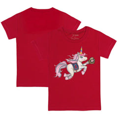 Red Los Angeles Angels Tiny Turnip Youth Unicorn T-Shirt