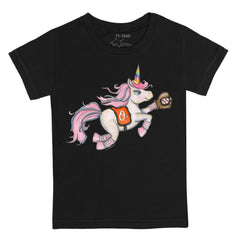 Black Baltimore Orioles Tiny Turnip Youth Unicorn T-Shirt