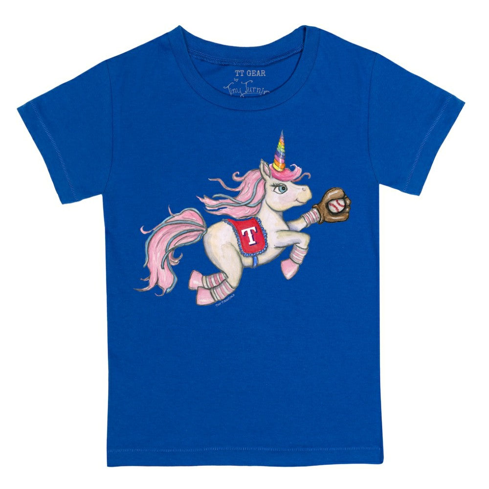 Royal Texas Rangers Tiny Turnip Youth Unicorn T-Shirt