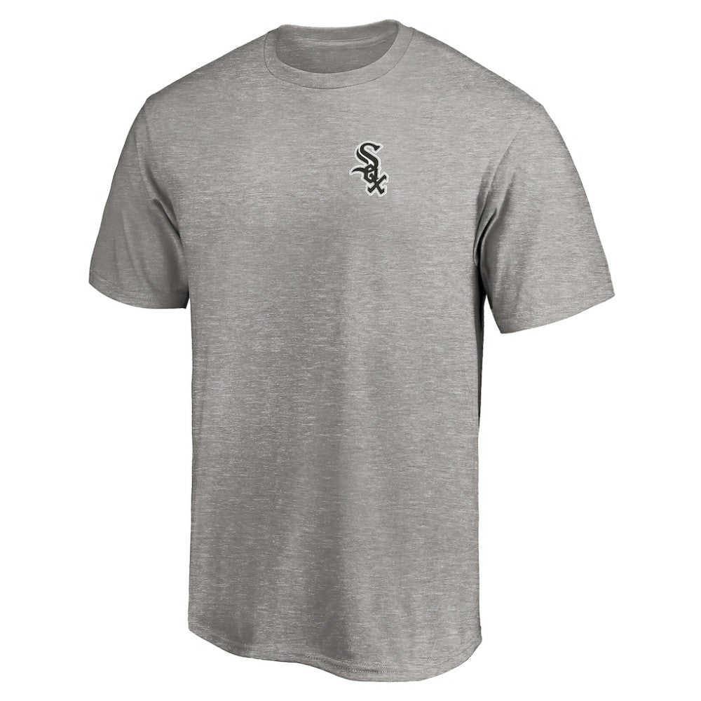 Heather Gray Chicago White Sox Number One Dad T-Shirt