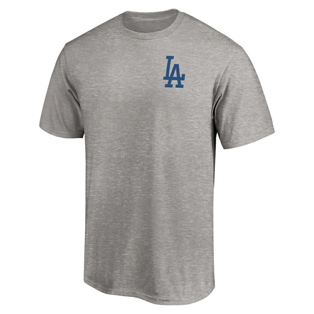 Heather Gray Los Angeles Dodgers Number One Dad T-Shirt