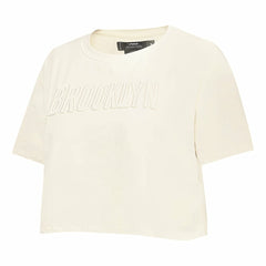 Brooklyn Nets Pro Standard Women's Neutral Boxy Crop T-Shirt