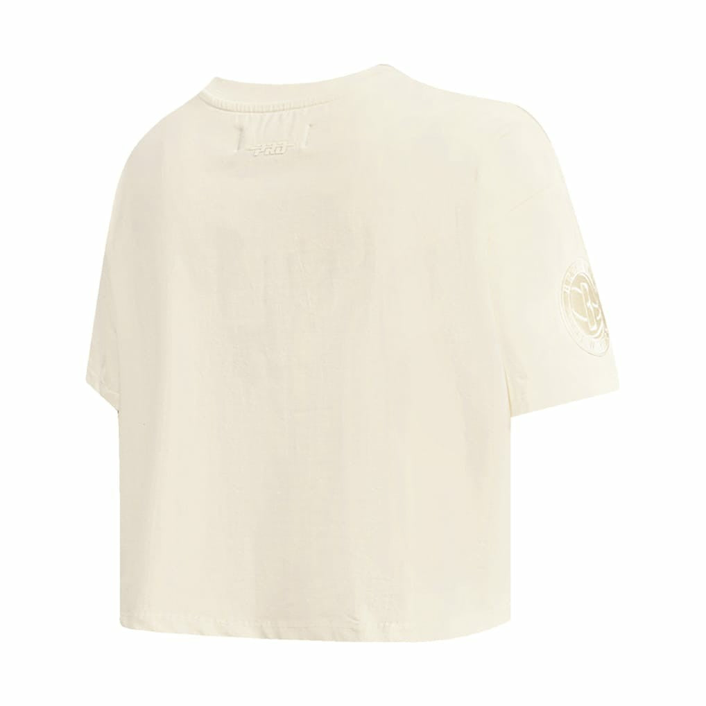 Brooklyn Nets Pro Standard Women's Neutral Boxy Crop T-Shirt