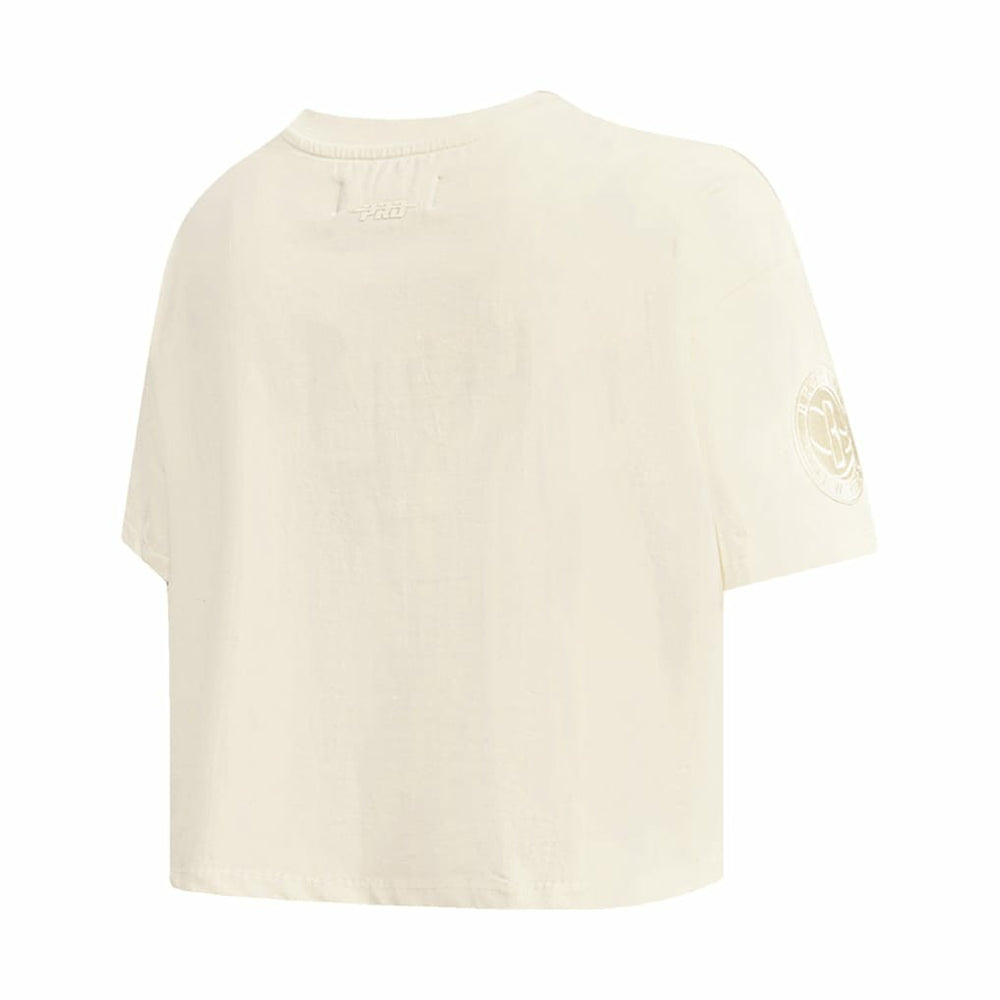 Brooklyn Nets Pro Standard Women's Neutral Boxy Crop T-Shirt