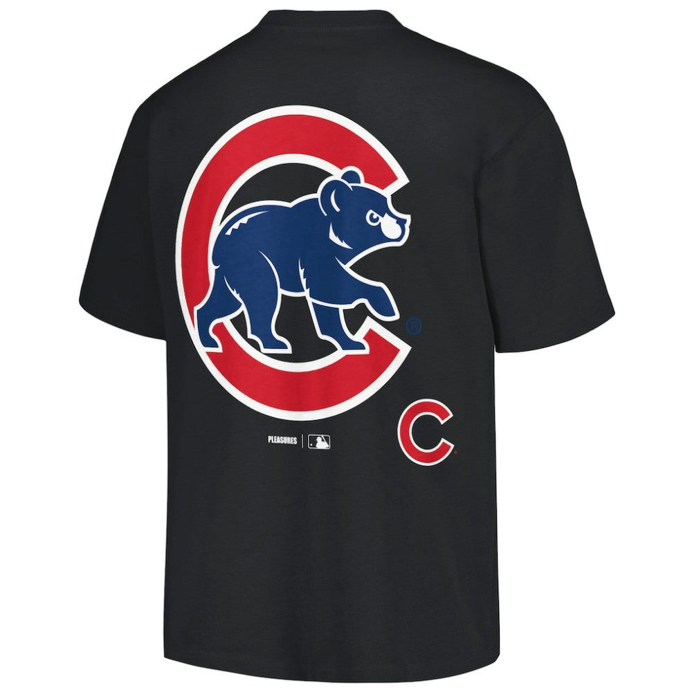 Black Chicago Cubs PLEASURES Ballpark T-Shirt