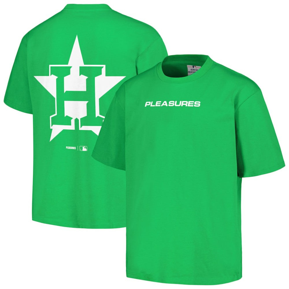 Green Houston Astros PLEASURES Ballpark T-Shirt