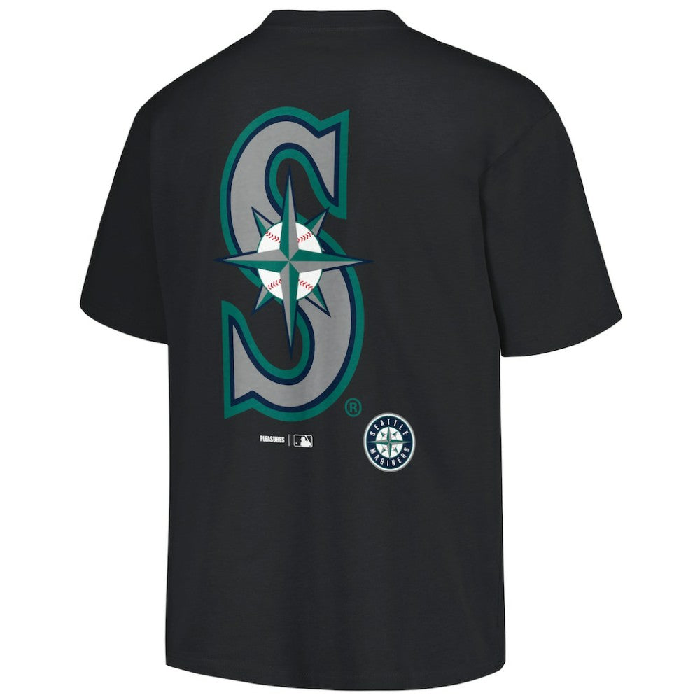 Black Seattle Mariners PLEASURES Ballpark T-Shirt