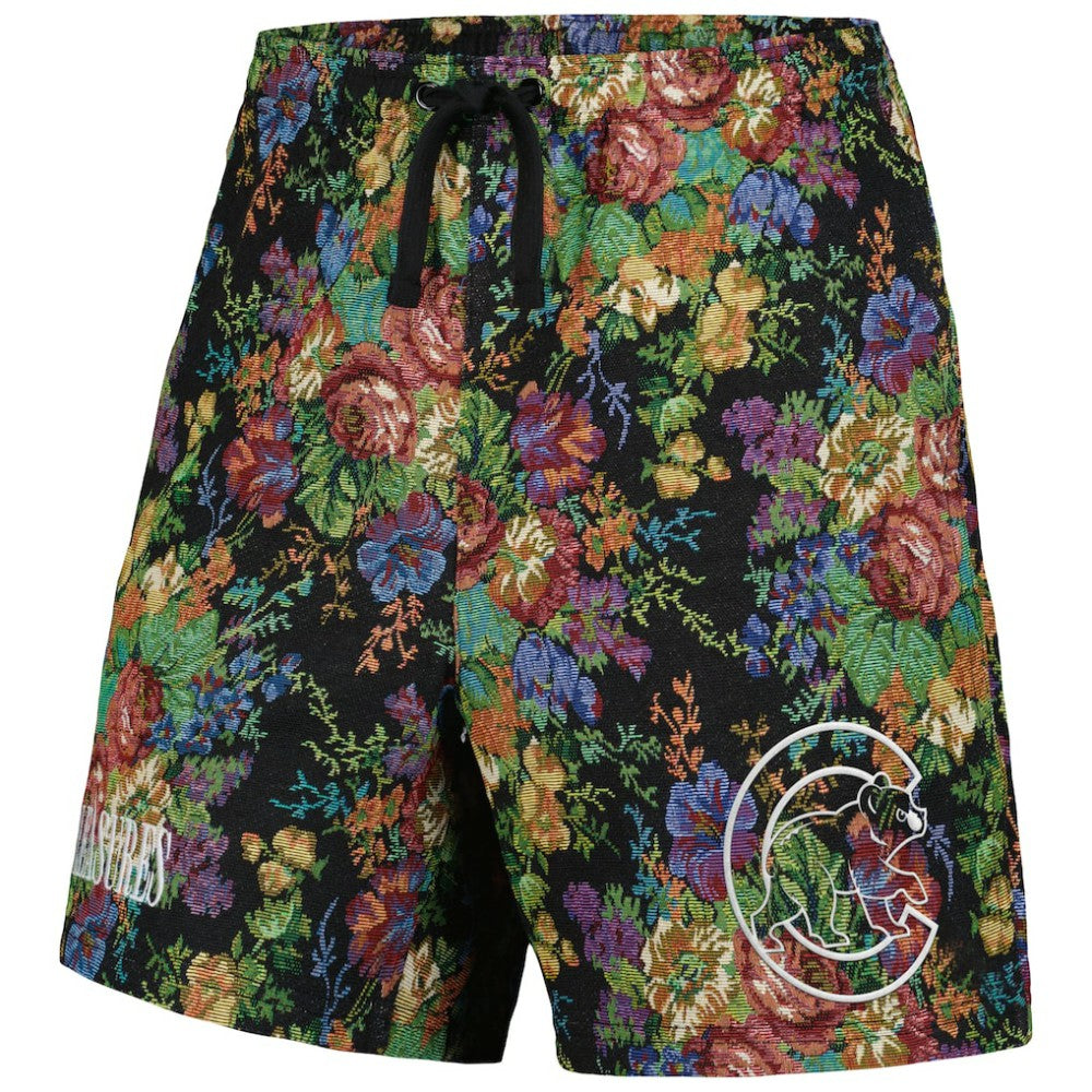 Black Chicago Cubs PLEASURES Floral Shorts