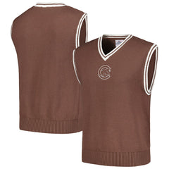 Brown Chicago Cubs PLEASURES Knit V-Neck Pullover Sweater Vest